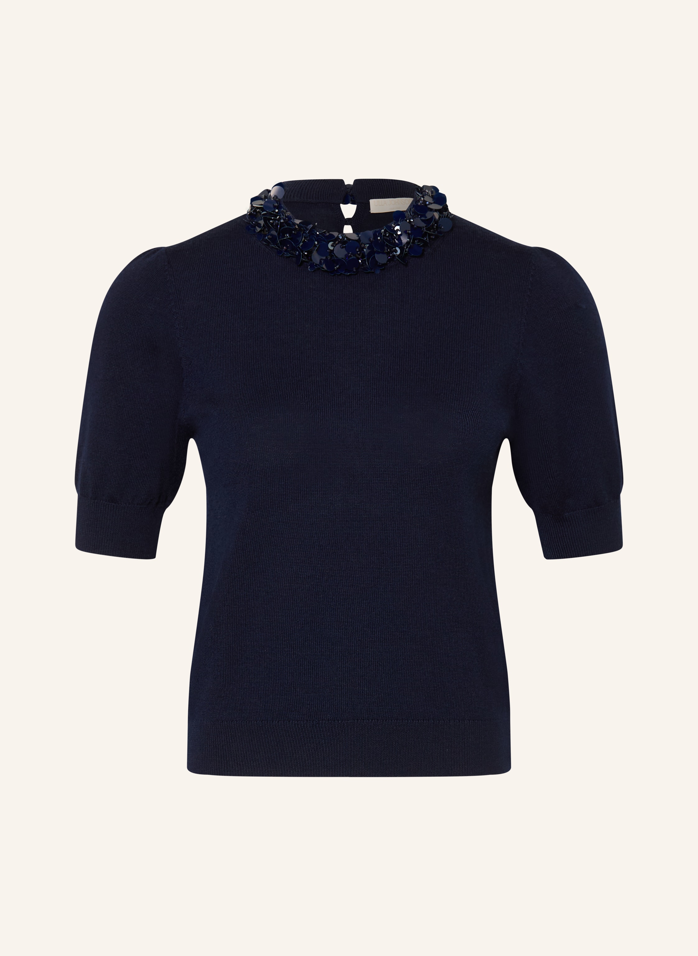 ULLA JOHNSON Strickshirt JUDE mit Pailletten
