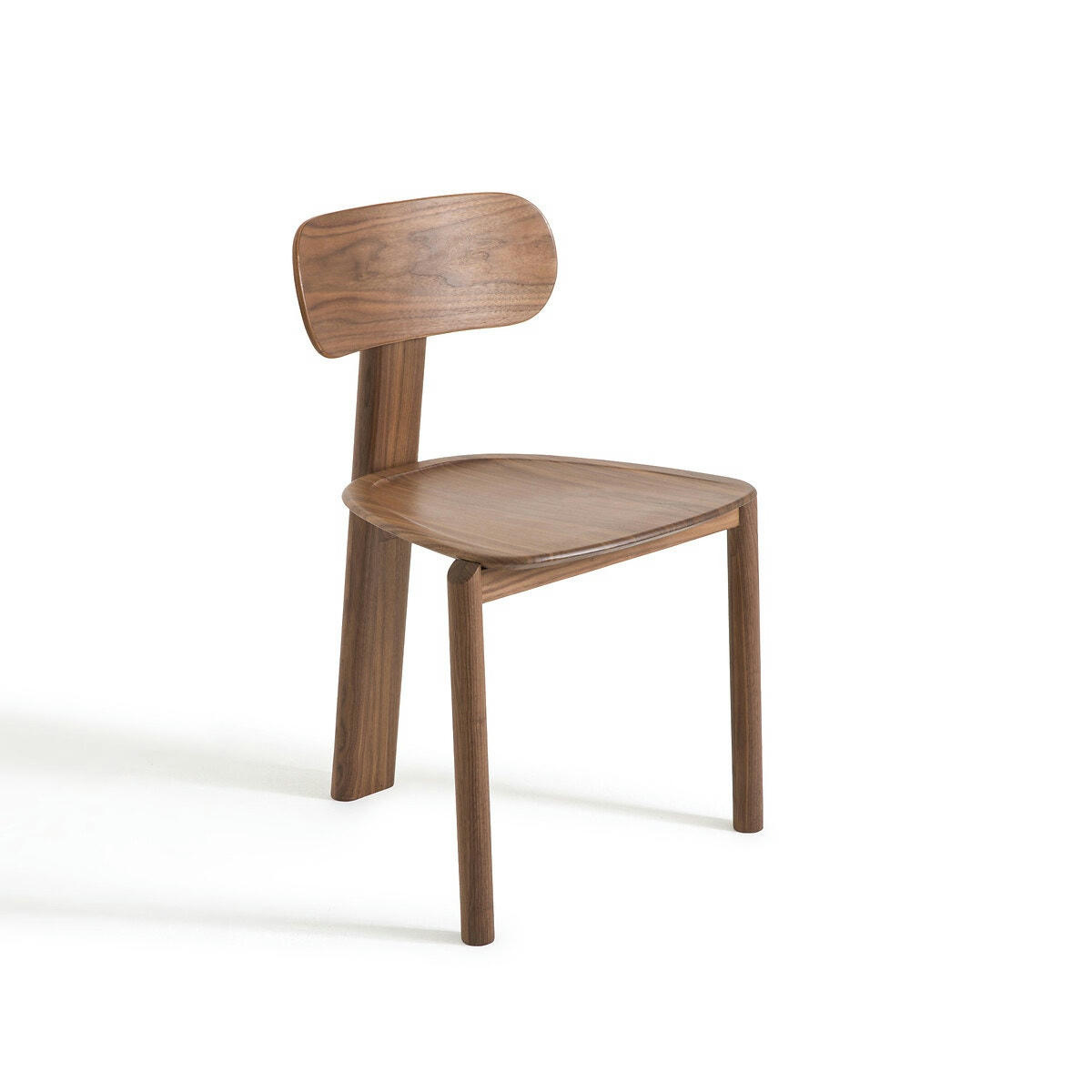 Chaise noyer, Marais, design E. Gallina