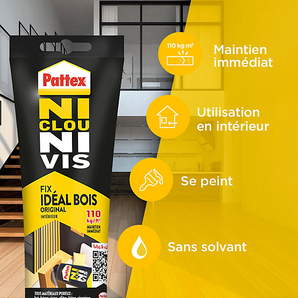 Colle Pattex Ni Clou Ni Vis extra fort et rapide tube 52g