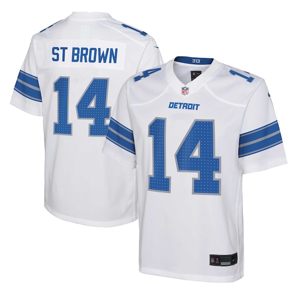 Amon-Ra St. Brown Detroit Lions Nike Youth Player Game Jersey - White