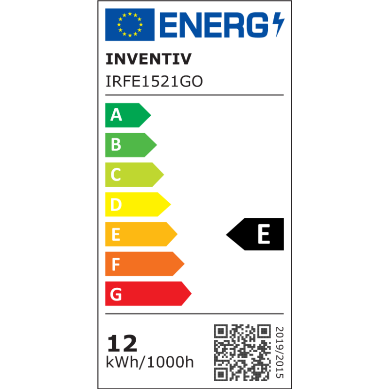 Ampoule à filaments LED Milky E27 12 W INVENTIV