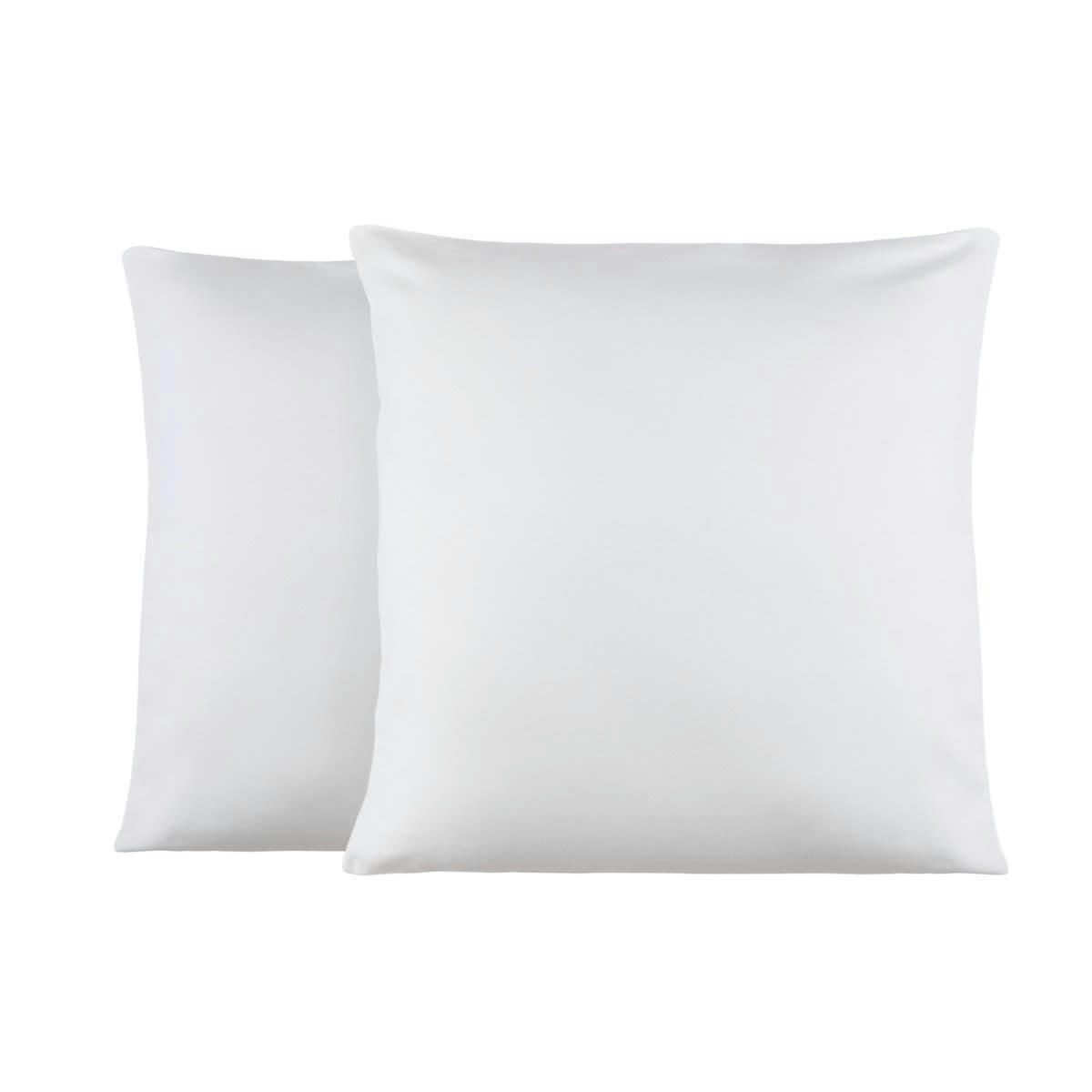 TOUDOUX - Lot de 2 Taies d'oreiller en Molleton Gris 50x70 cm