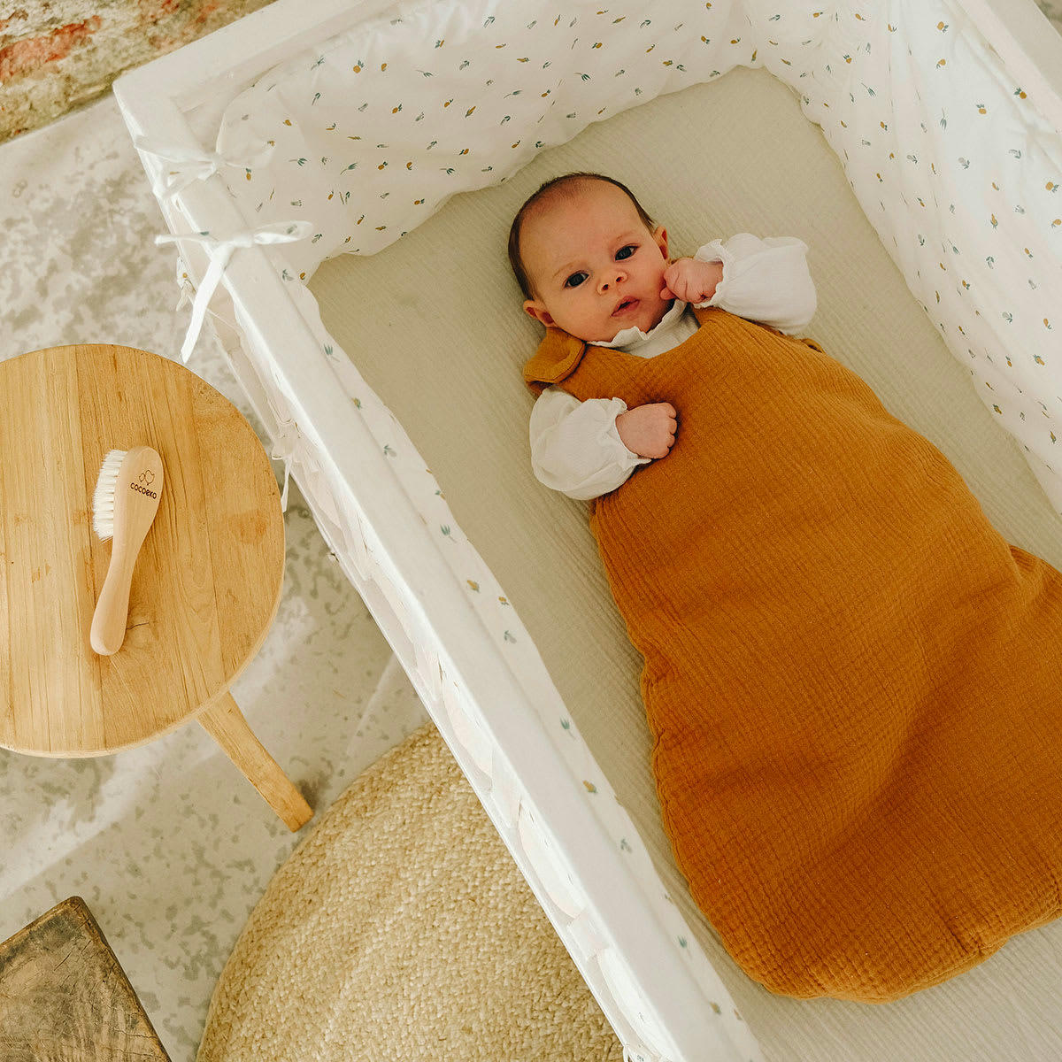 - Tour de lit en coton bio Plein Air (30 x 190 cm)