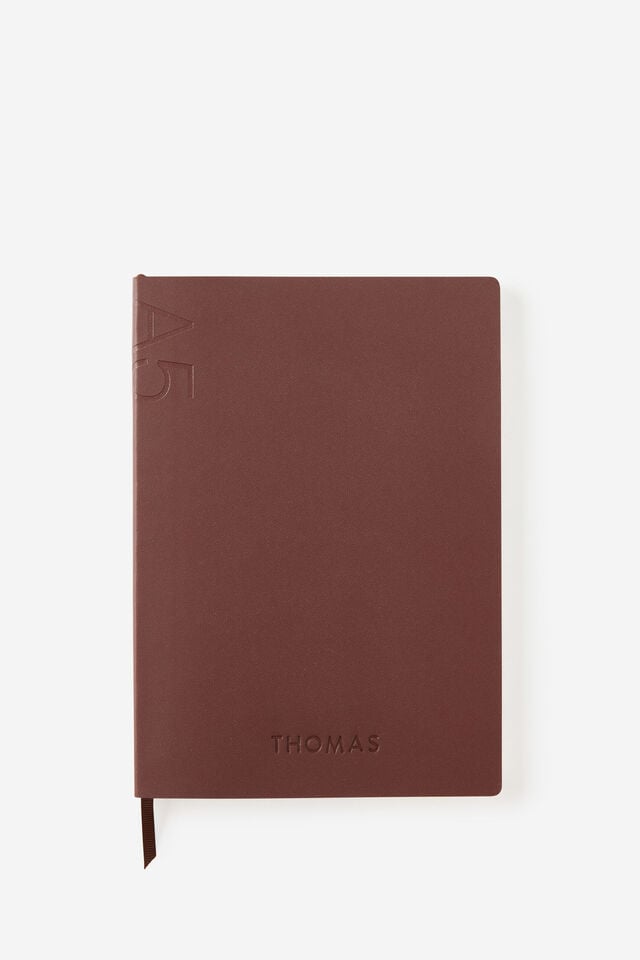 Personalised A5 Soft Cover Lined Notebook
