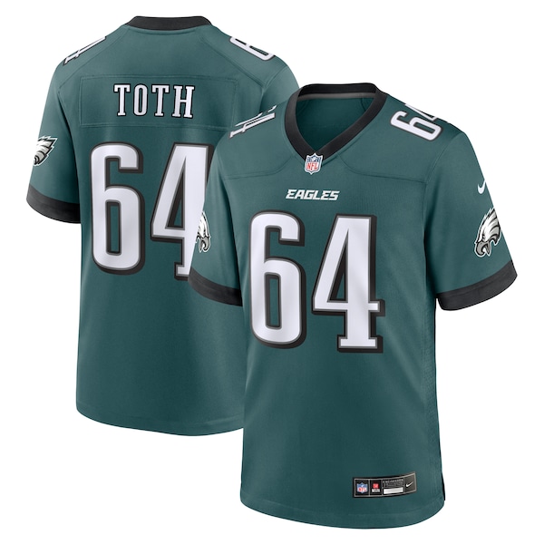 Brett Toth Philadelphia Eagles Nike  Game Jersey - Midnight Green