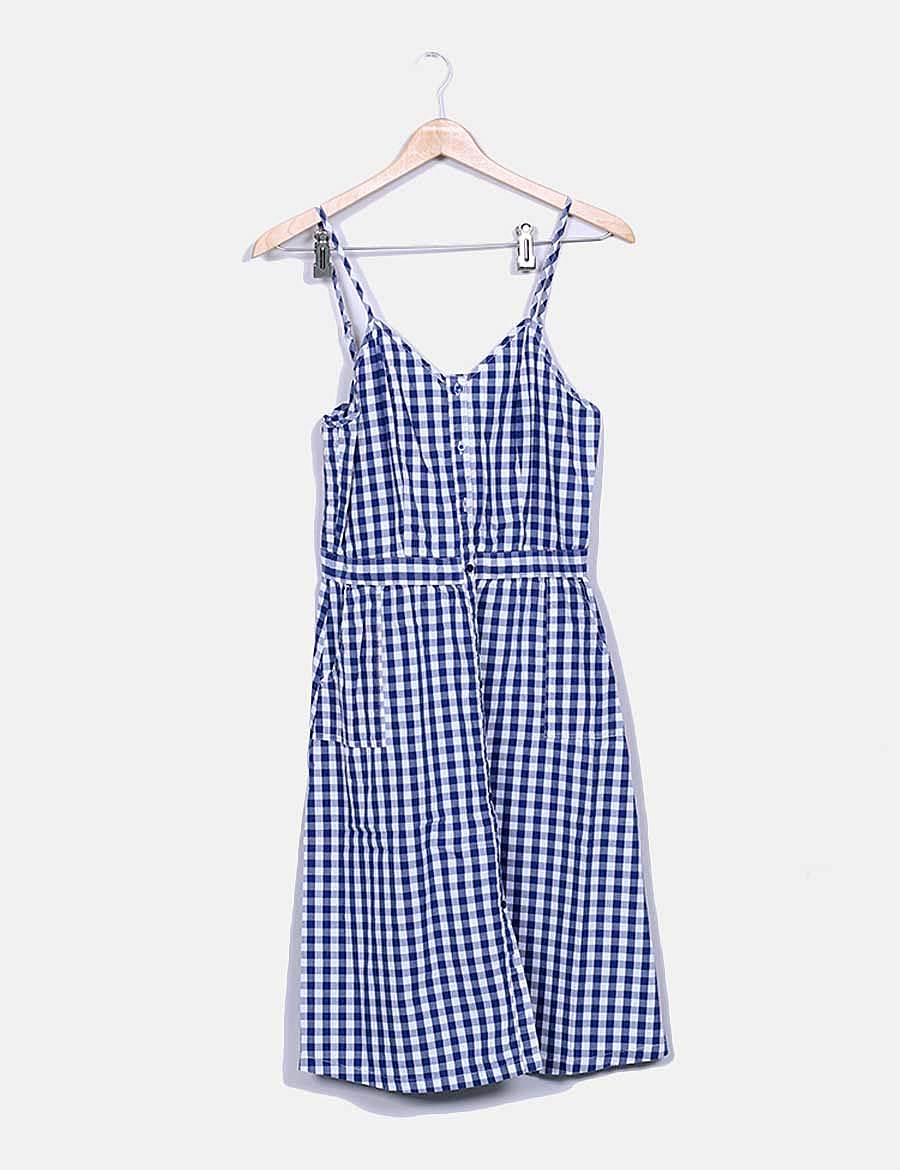 Camaïeu Dress with checked straps