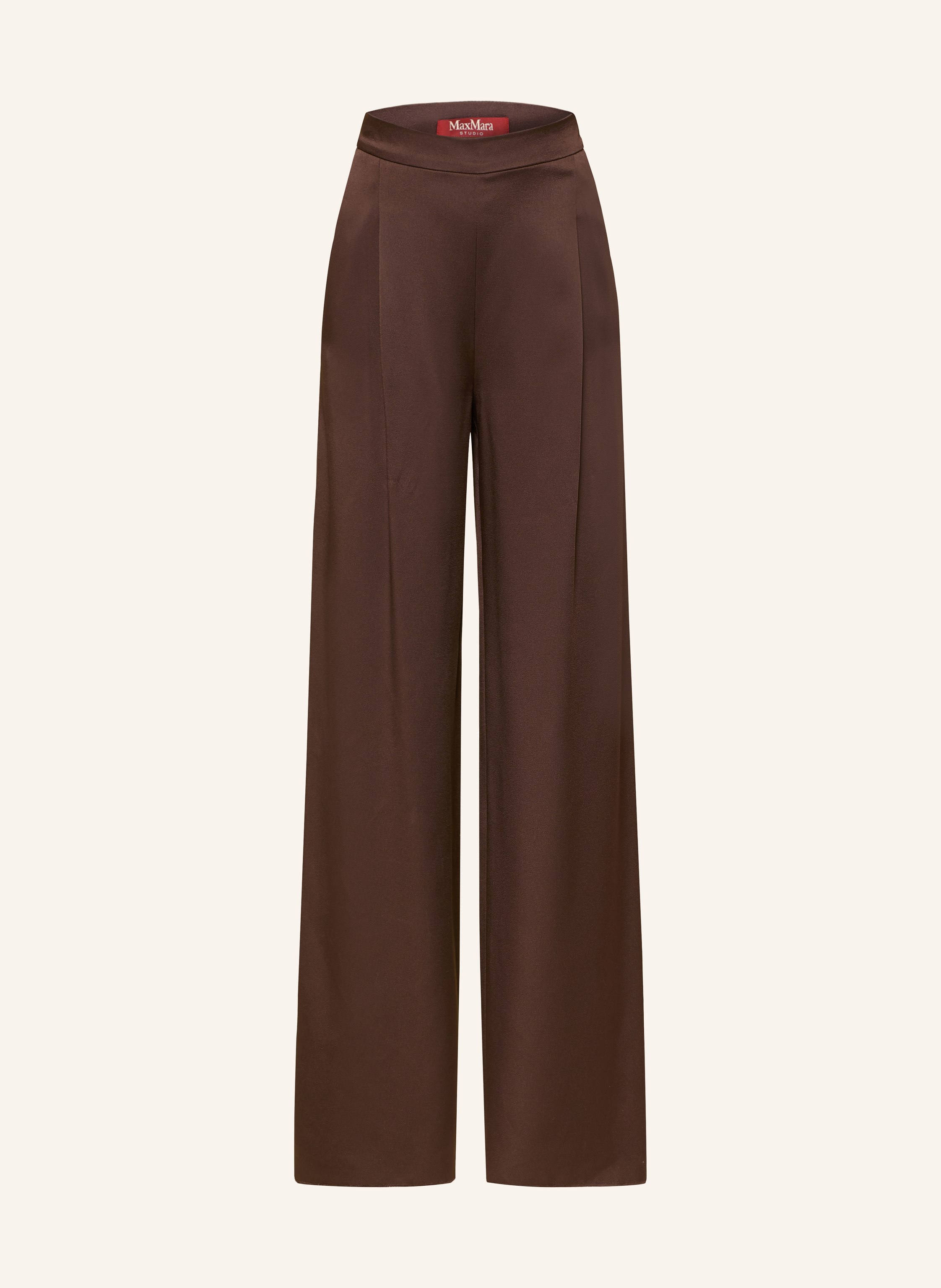 Max Mara STUDIO Marlenehose ALPACA aus Satin
