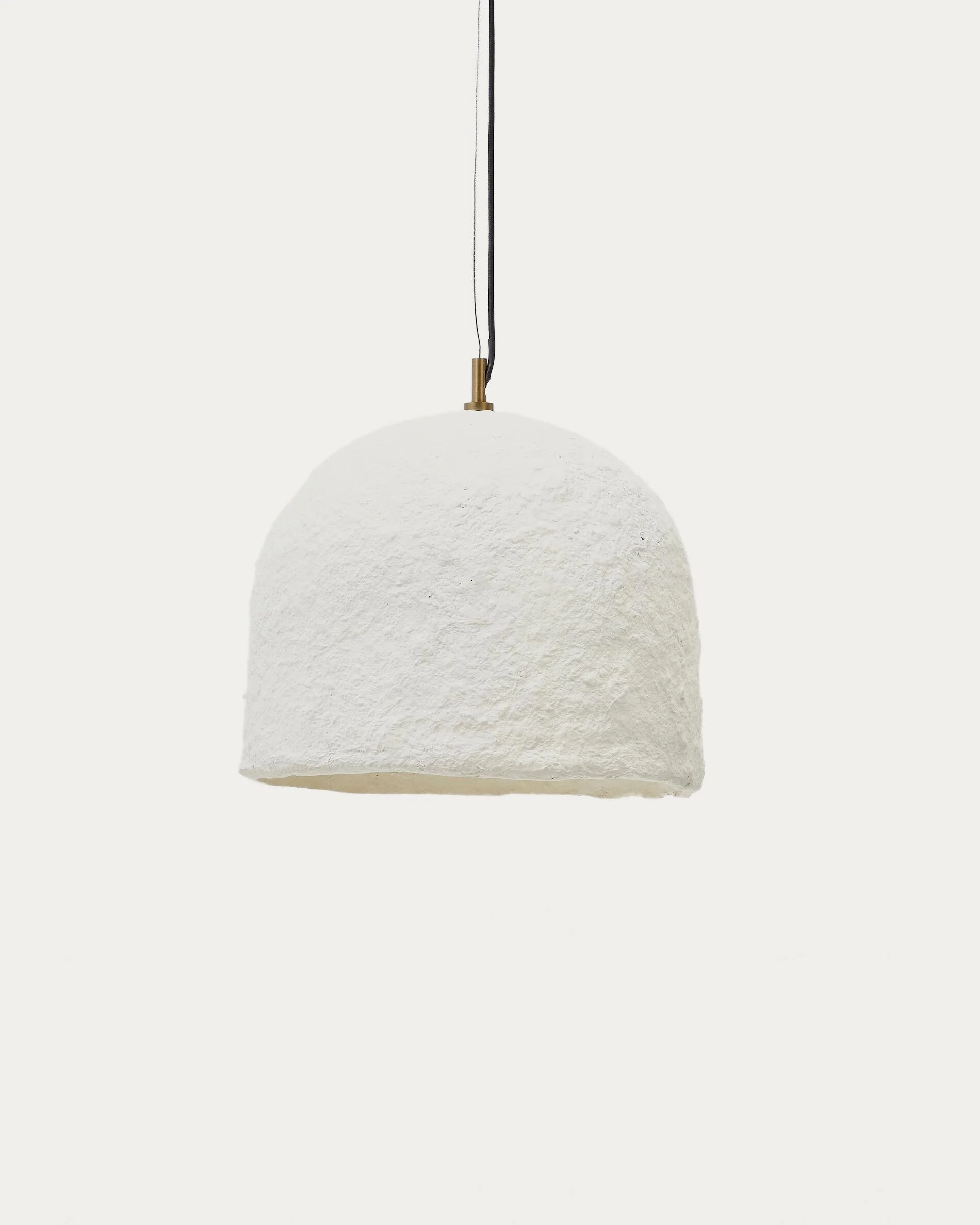 Sineu white papier-mâché ceiling lamp Ø 34,5 cm