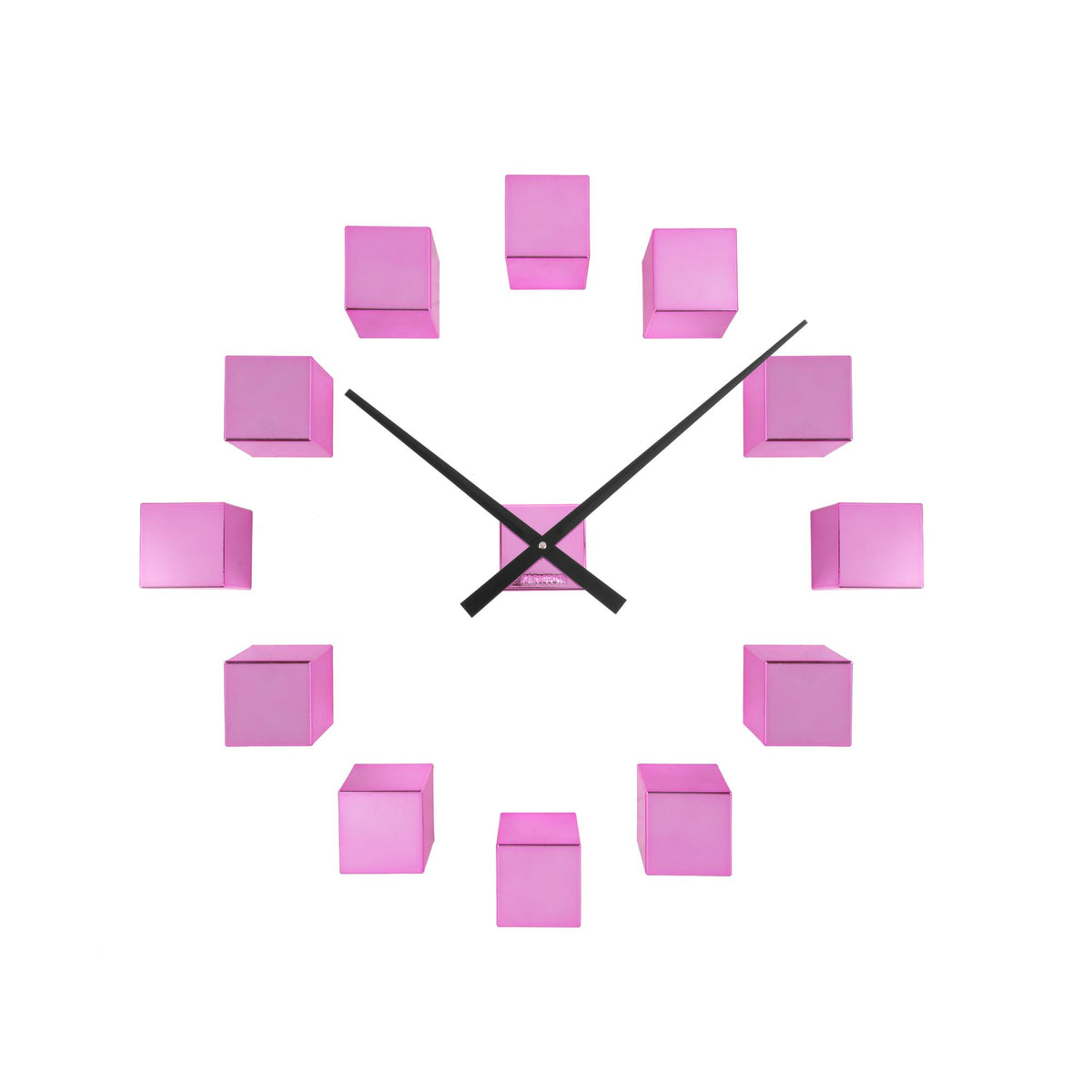 Karlsson wandklok DIY Cubic Metallic - roze - Ø40cm