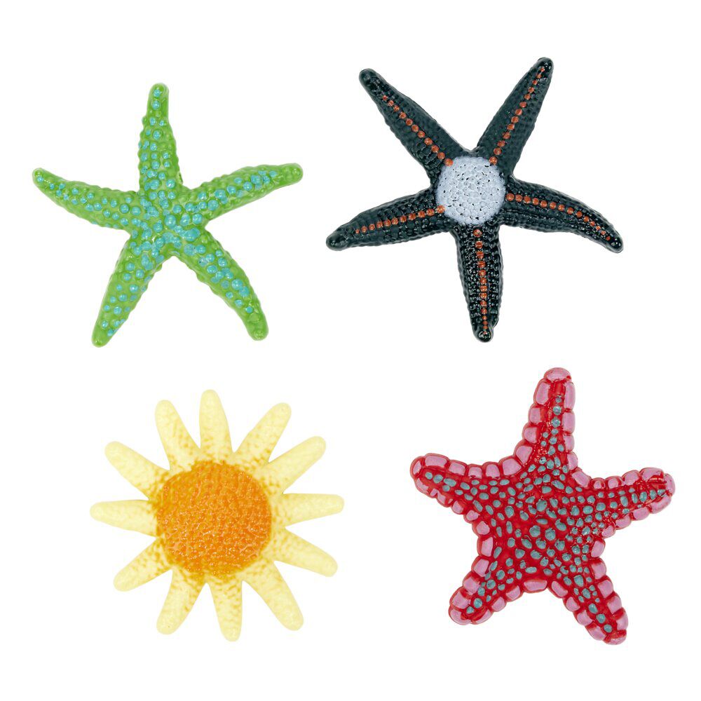 Jeu de plongée lesté étoile de mer x4 plastique (3 modèles)