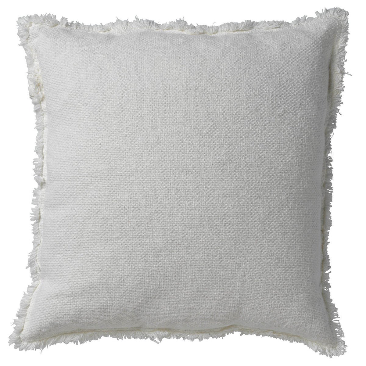 BURTO - kussenhoes 60x60 cm - gewassen katoen - Snow White - wit