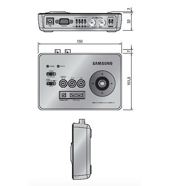 Boitier de Contrôle camera avec Joystick Commande jusque 500m Samsung SPC-300