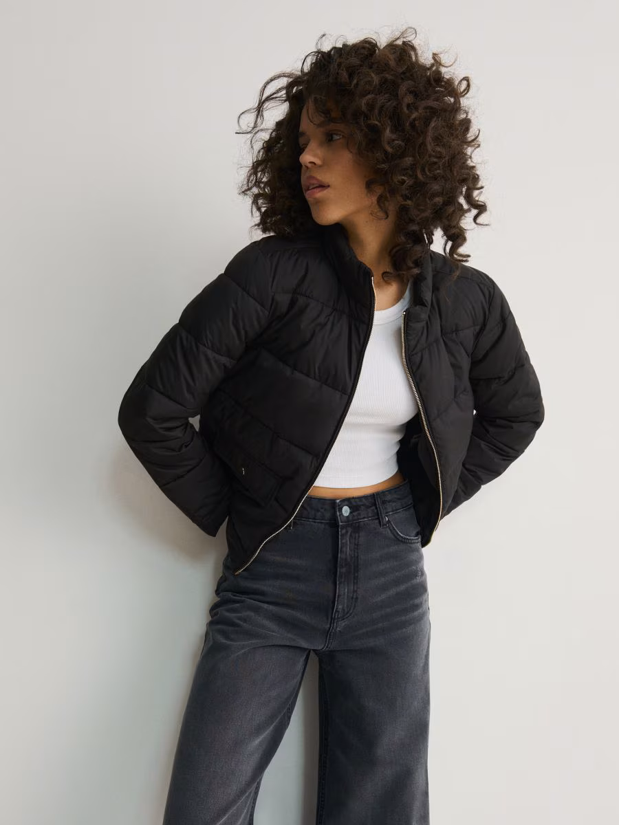Cropped Quilted Jacket