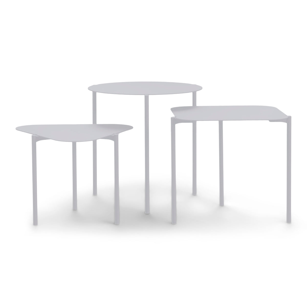 Spinder Design bijzettafel Do-Re-Mi - Grijs - Set van 3