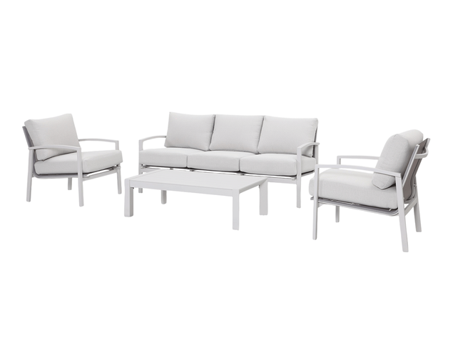 Jette 5 Seater Lounge Setting Bundle - Bone