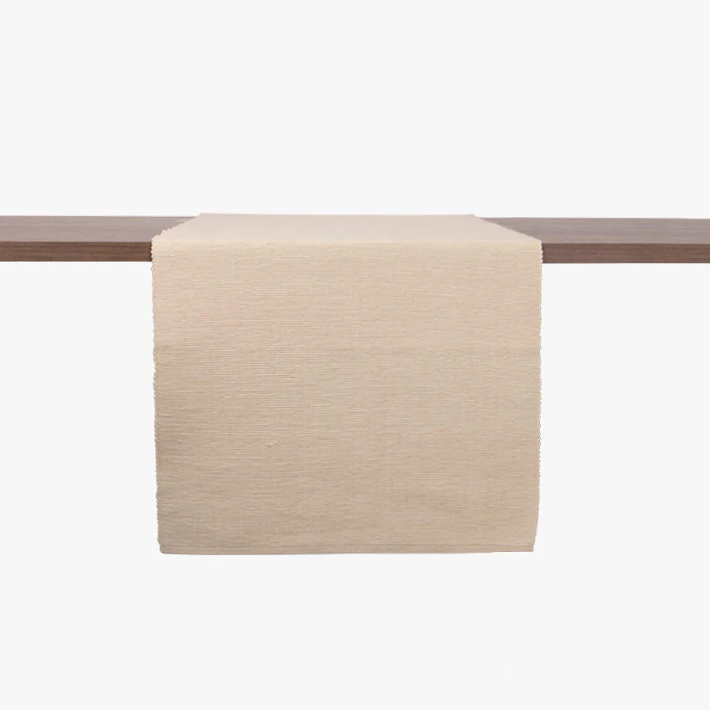 Runner para Mesa Algodão Bege 4EVERYDAY