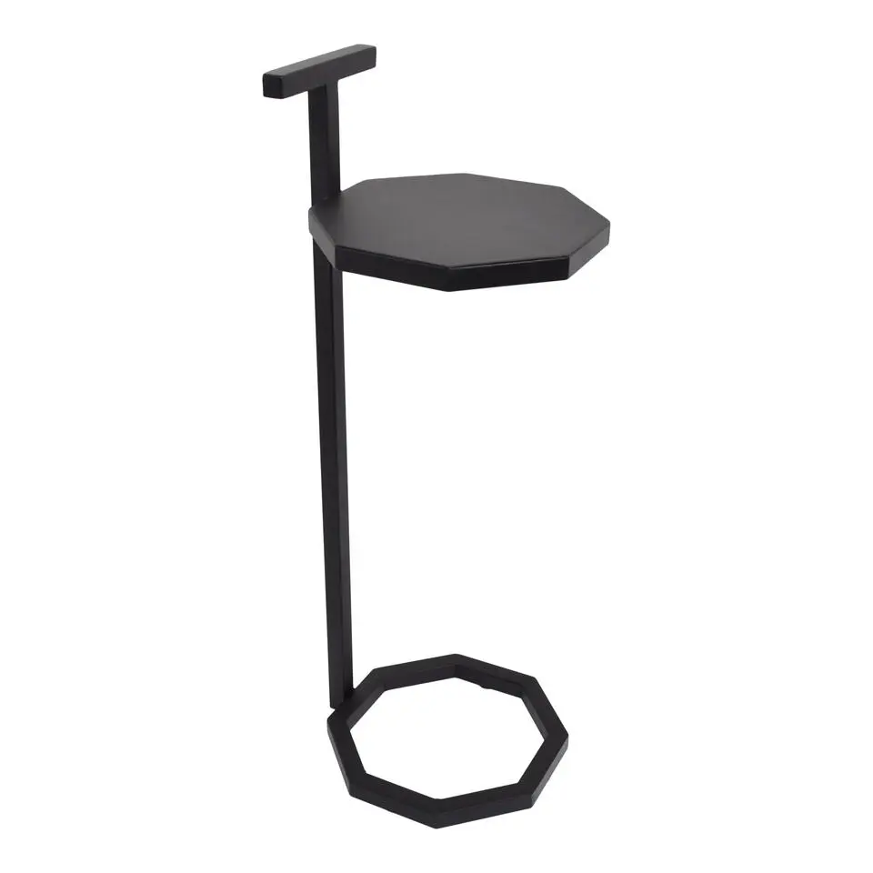 LOFT42 Octa Bijzettafel - Zwart - Metaal - 69x24