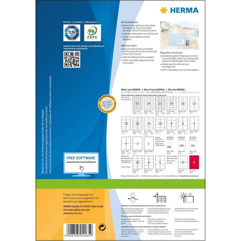 Etiketten 100er-Set 4265