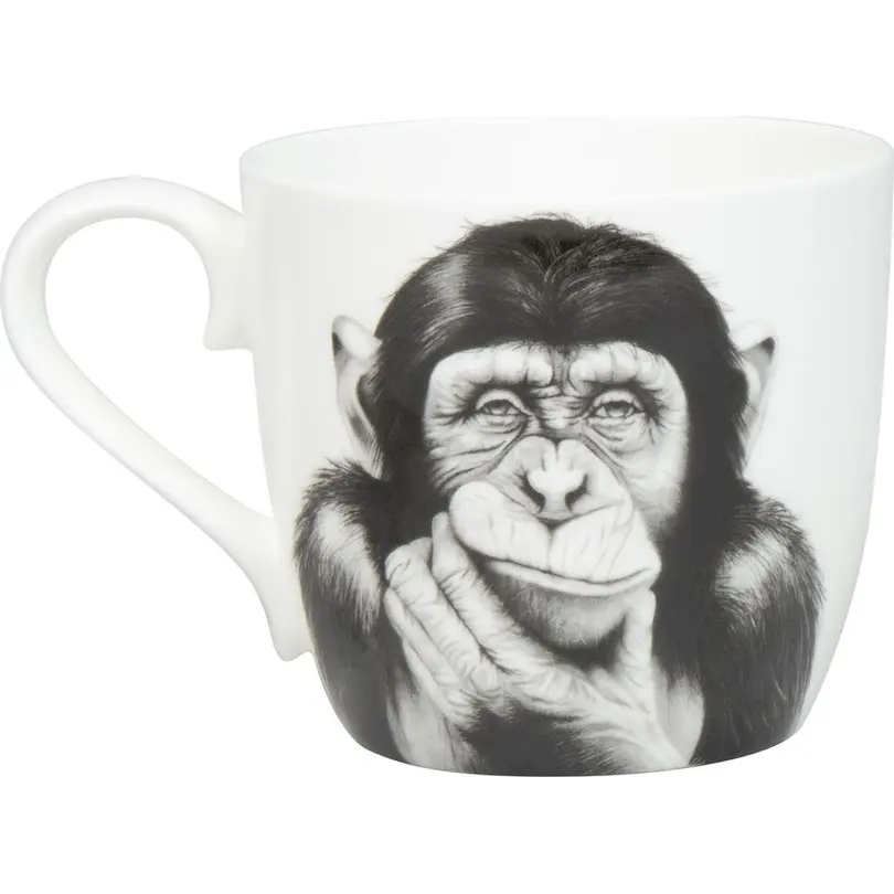 Tasse Denkender Affe