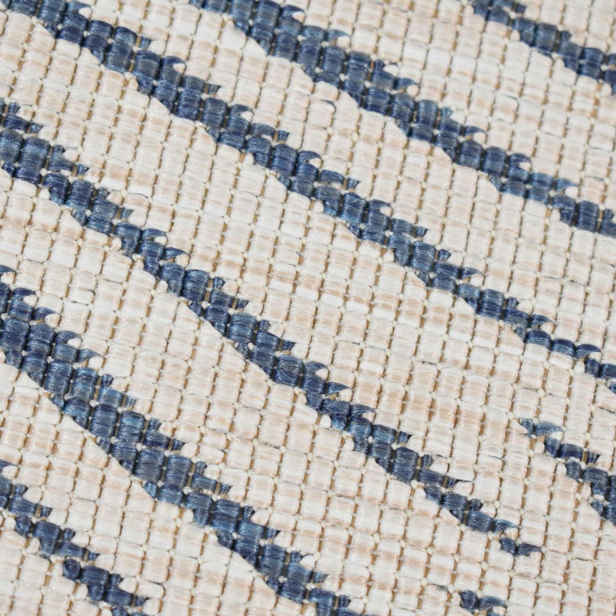 EXT COSMIC REVERSIBLE ROND - Tapis extérieur bleu 160x160 rond