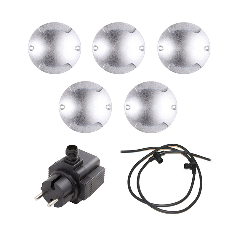 Zenit Silver Duo 5-pack - LED Garden Plug & Play