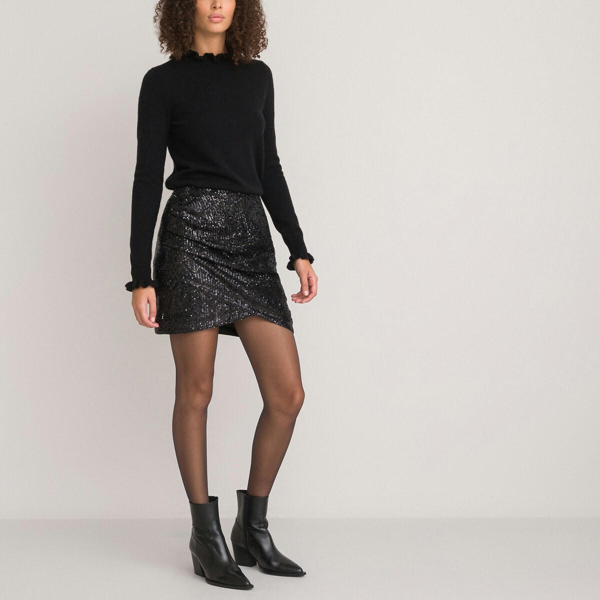 Mini-jupe à sequins