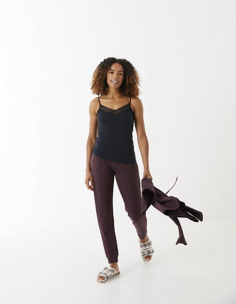 Black Lace V-Neck Vest