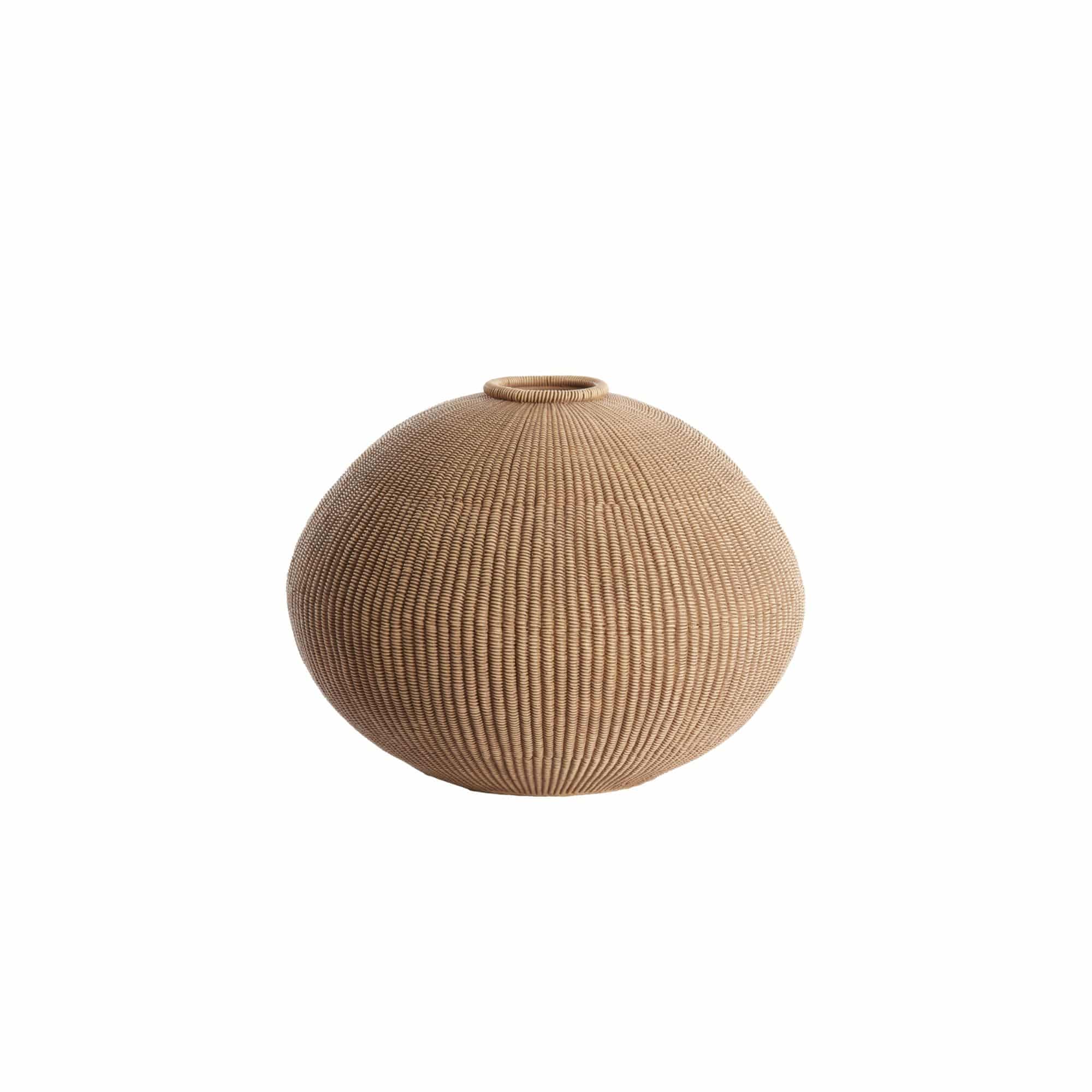 Light & Living vaas Valerie - bruin - Ø35cm