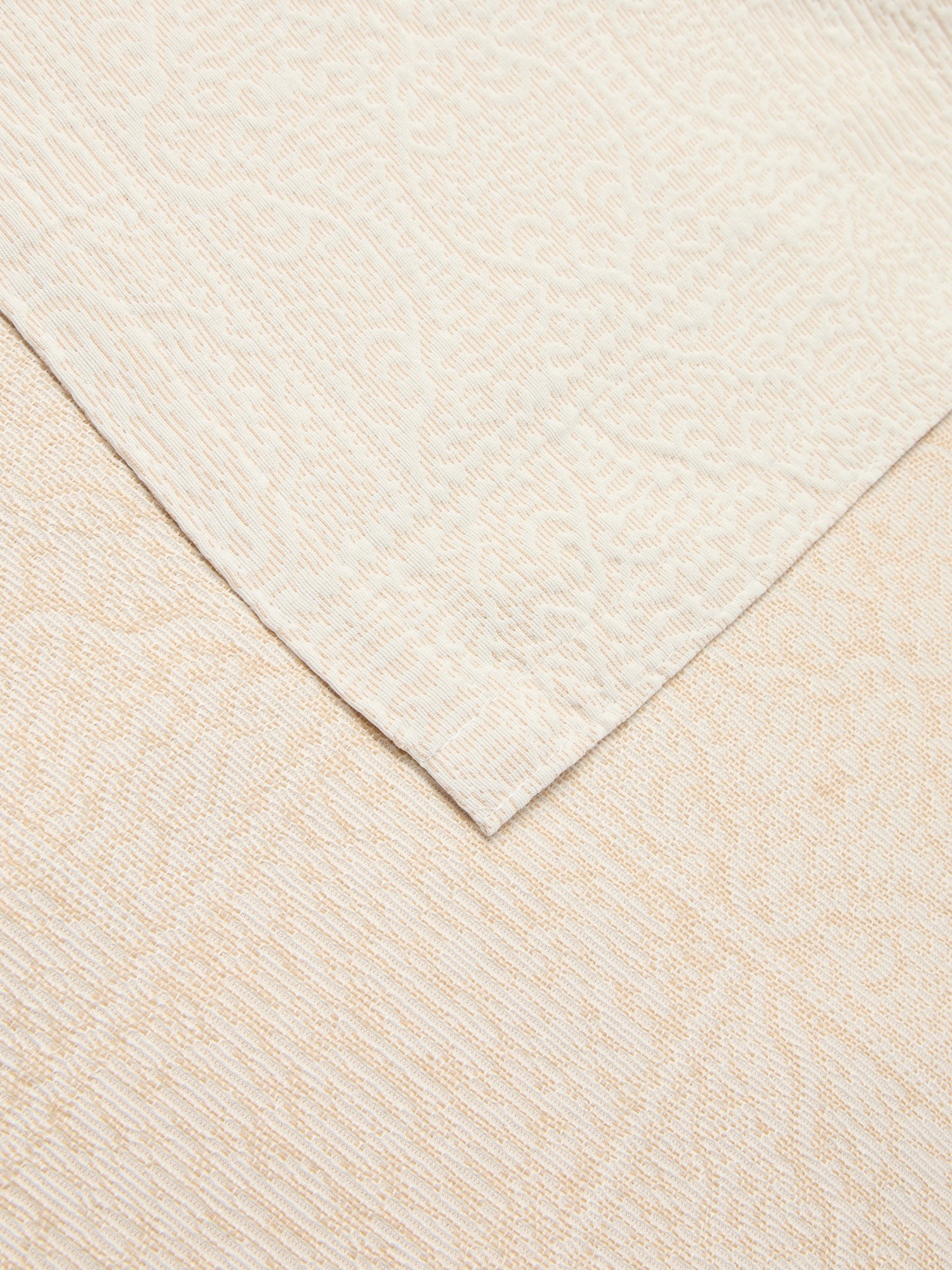 Copriletto in misto cotone fantasia geometrica tinta unita - Prezzo di lancio