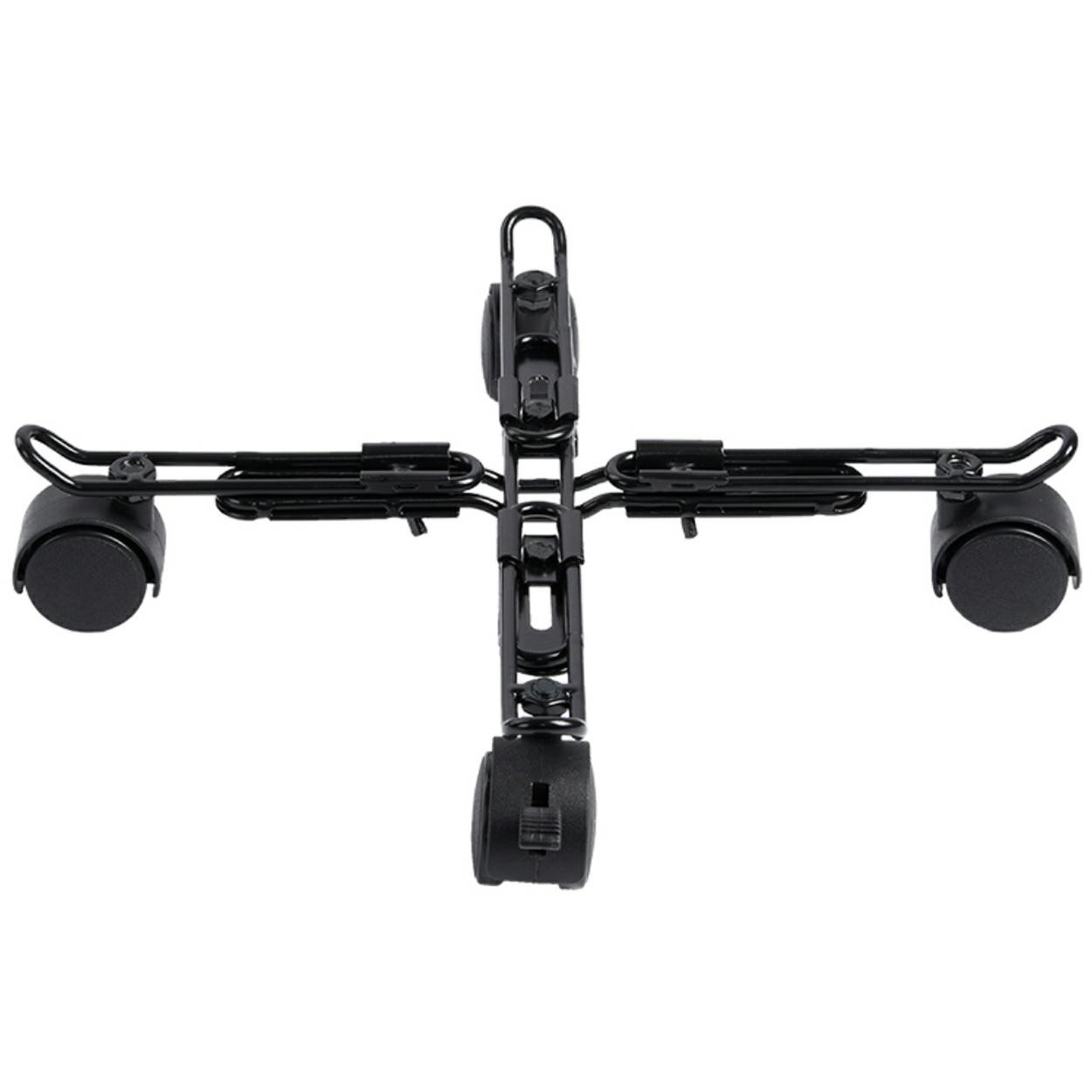 Wózek pod donicę metalowy czarny 34-42 cm regulowany na kółkach