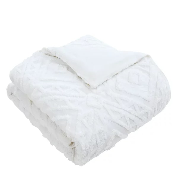 Chenille 3 Piece Duvet Cover Set
