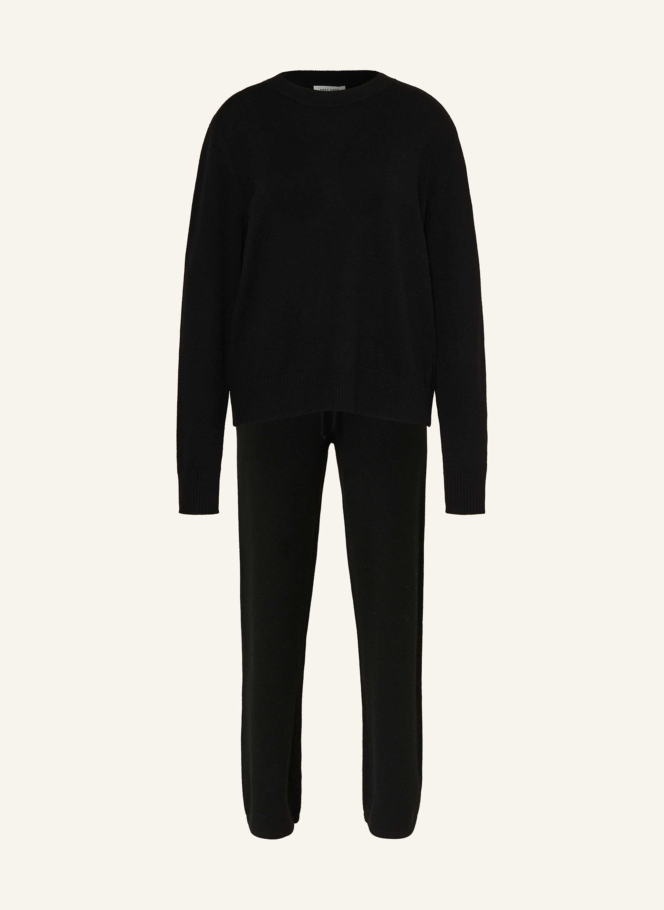 SOFT GOAT Set: Cashmere-Pullover und Strickhose aus Cashmere