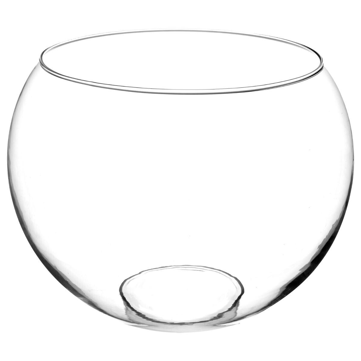 Ball vase, glass H.23 cm