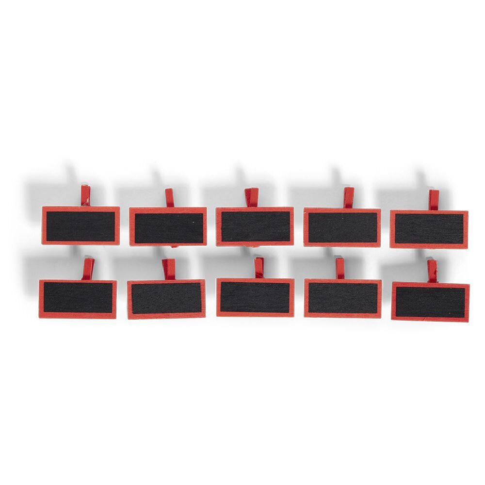 Marque place pince bois avec ardoise x10 (2 modèles)