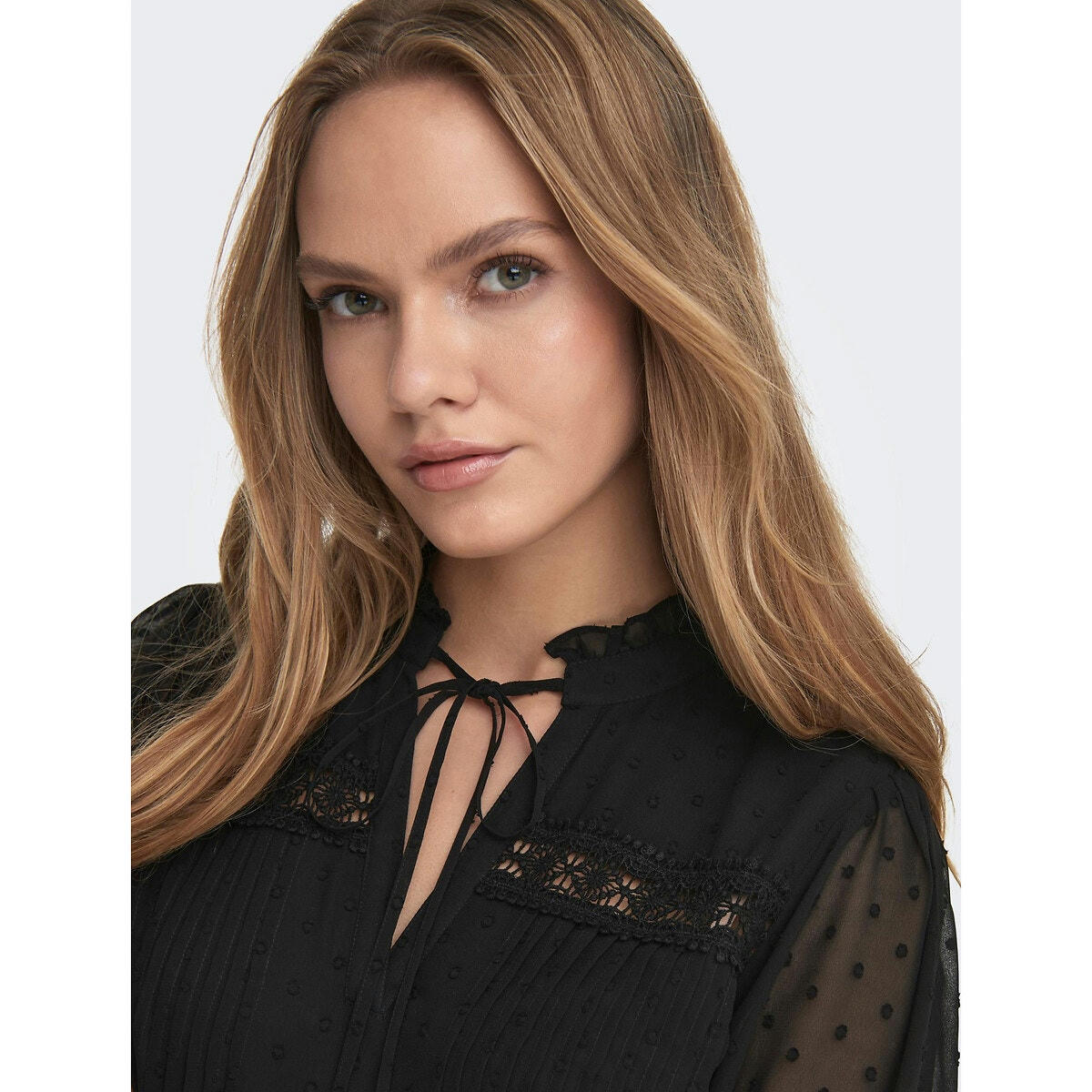 Blouse fluide, manches 3/4
