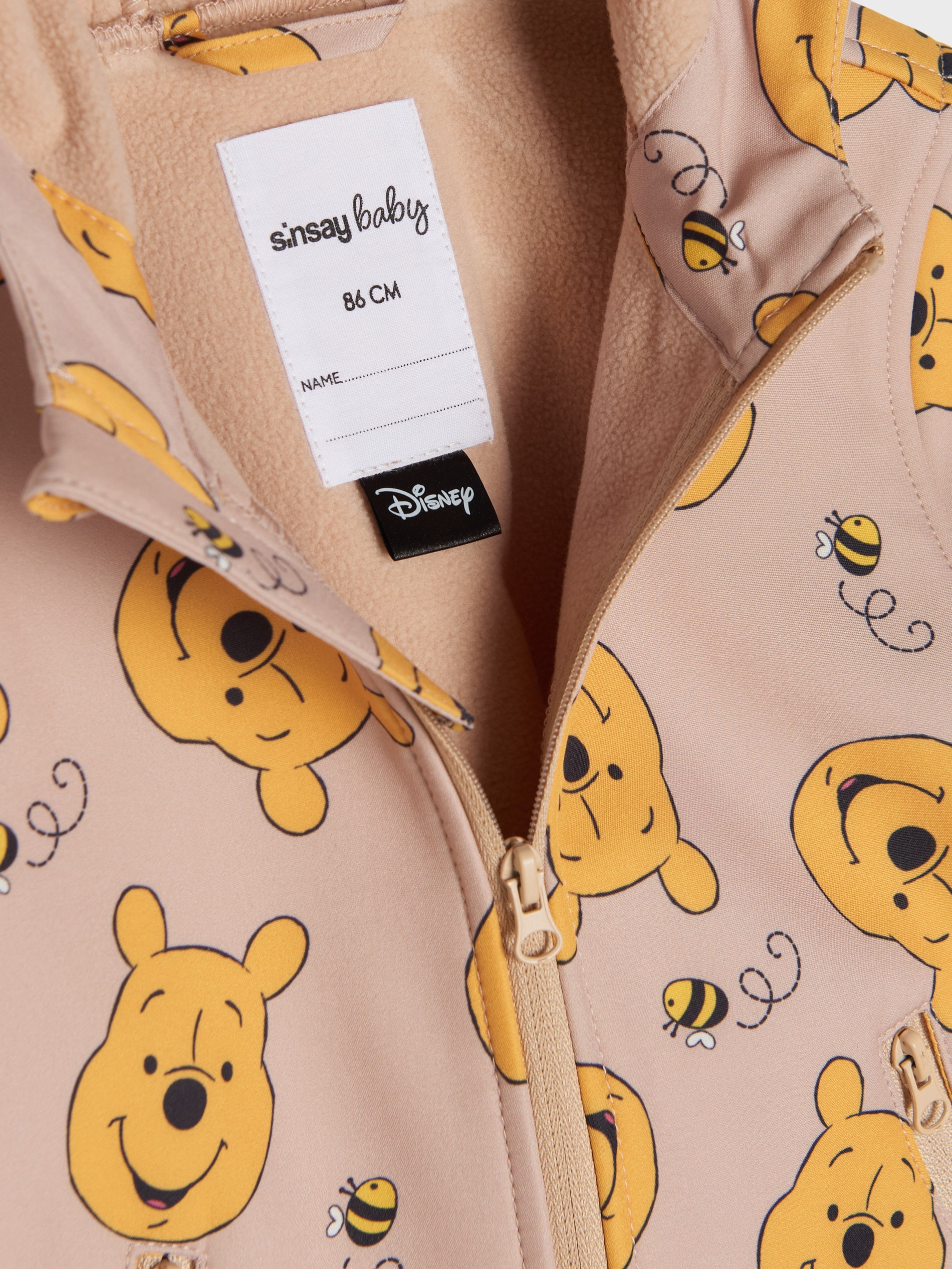 Kurtka softshell z polarową podszewką Winnie the Pooh