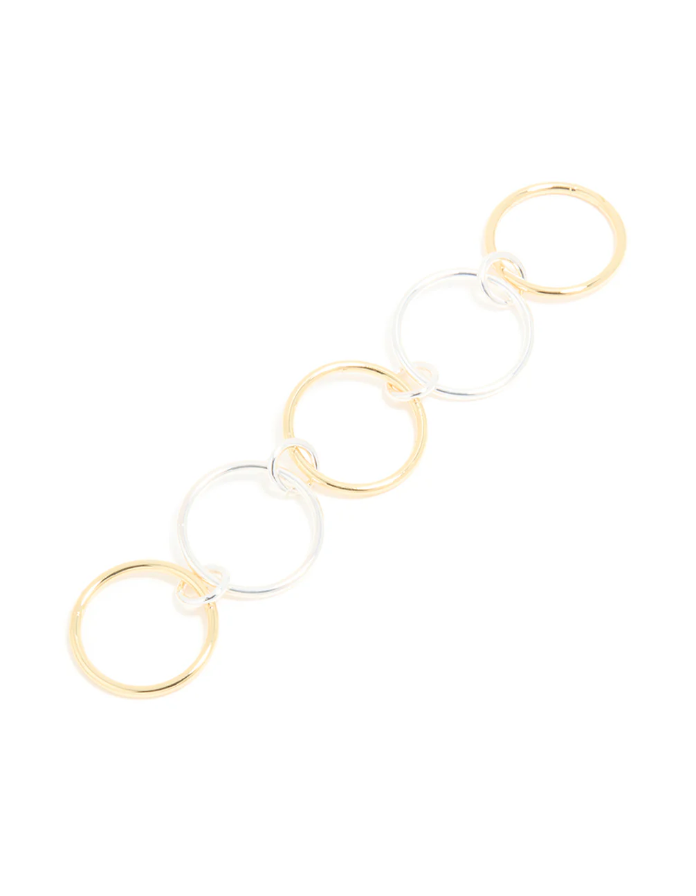 Mixed Metal Solid Linked Rings
