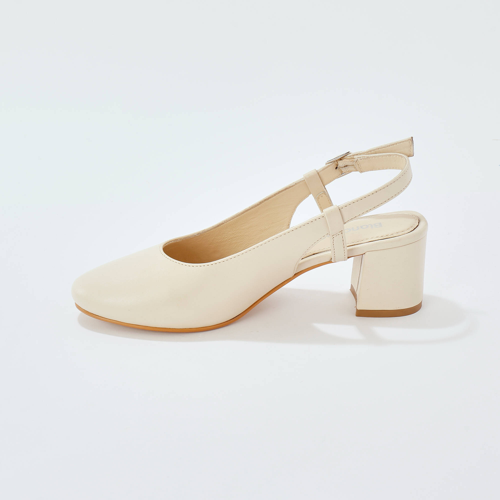 Escarpins slingback en cuir certifié LWG