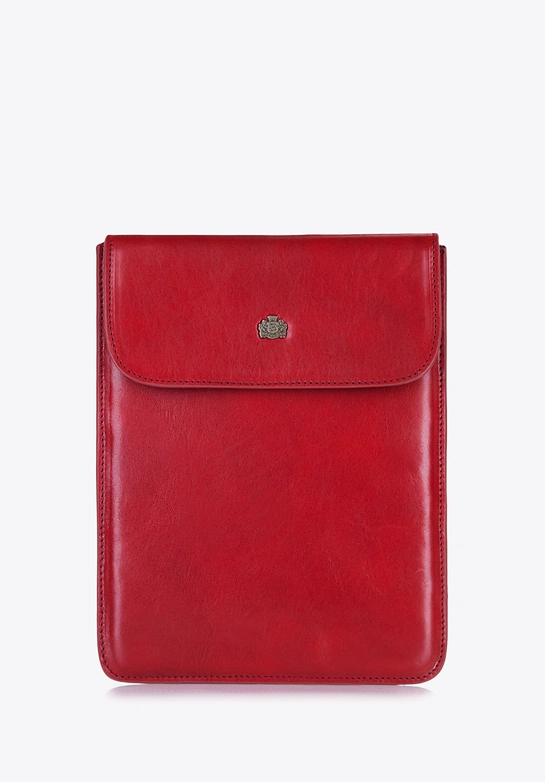 Etui na tablet skórzane czerwone