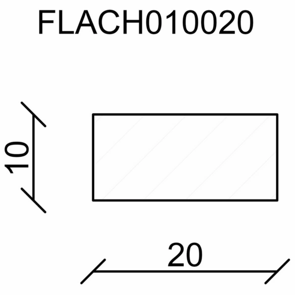 Flachleiste, Buchenholz natur, LxHxT: 210 x 2 x 1 cm