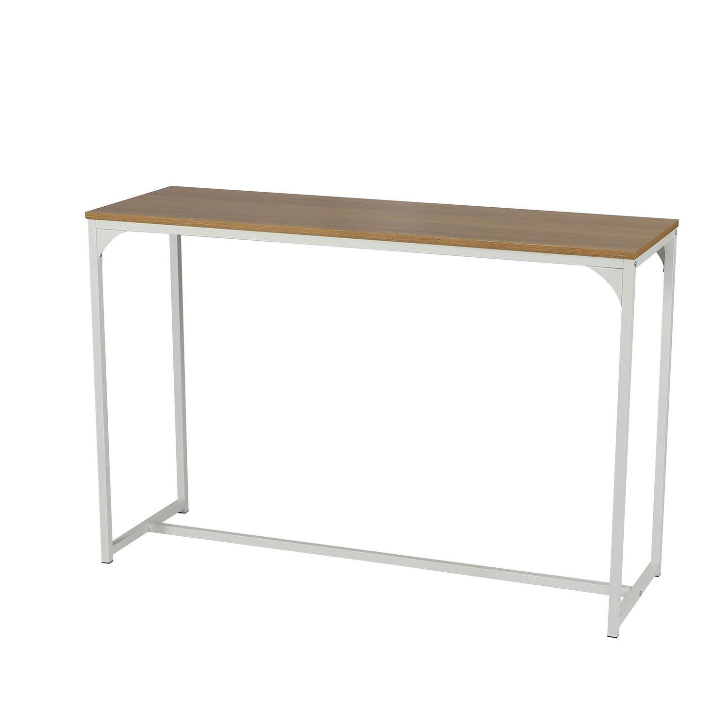 CASA BLANCA - Console en panneaux de particules et métal beige