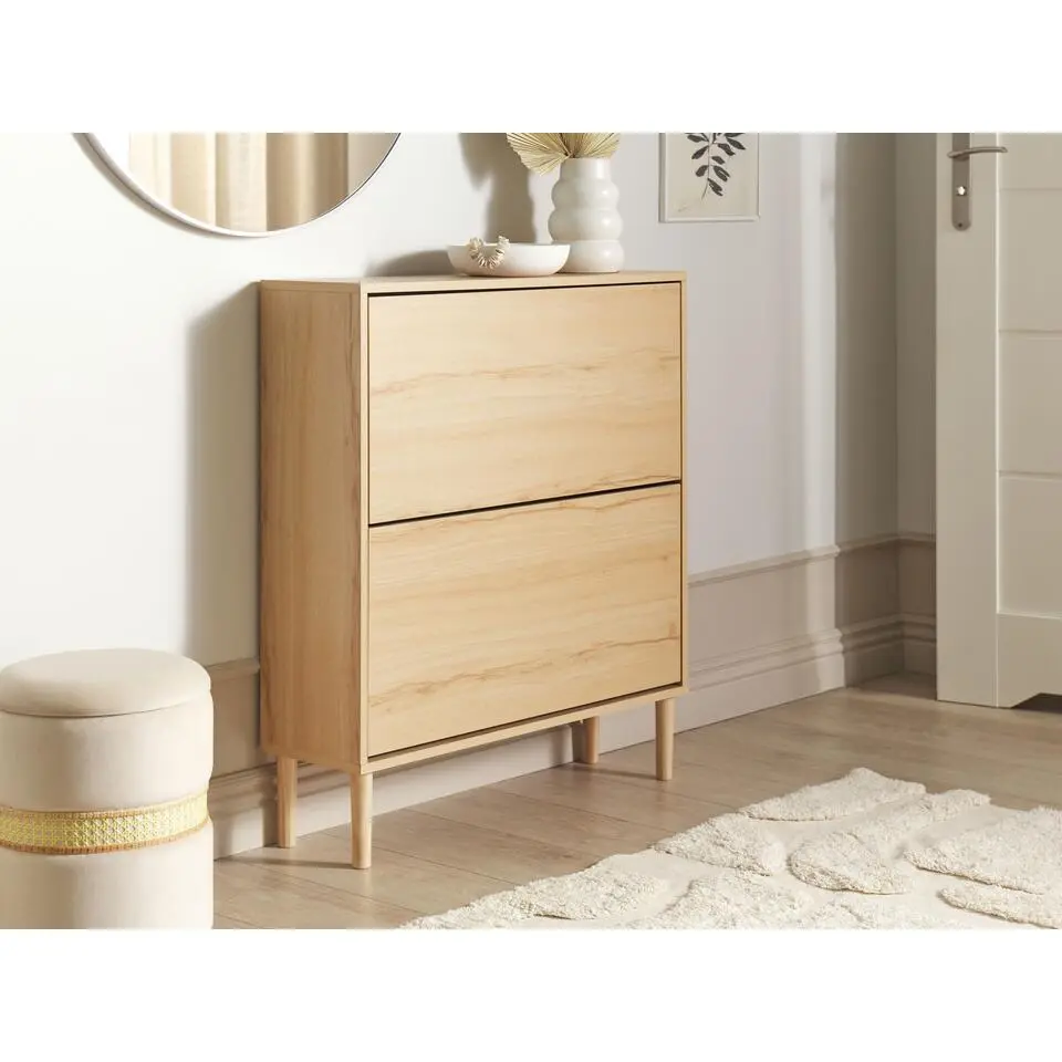 NORRIS - Schoenenkast - Lichthout - Spaanplaat