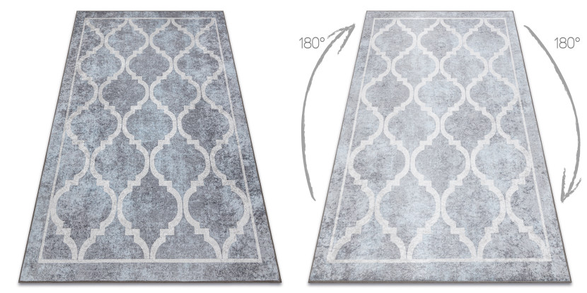 Dywan do prania MIRO 51639.805 Trellis kratka antypoślizgowy - 200x290 cm