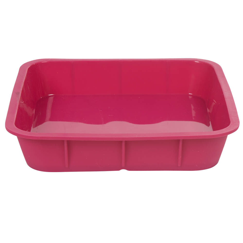 Moule carré silicone rose