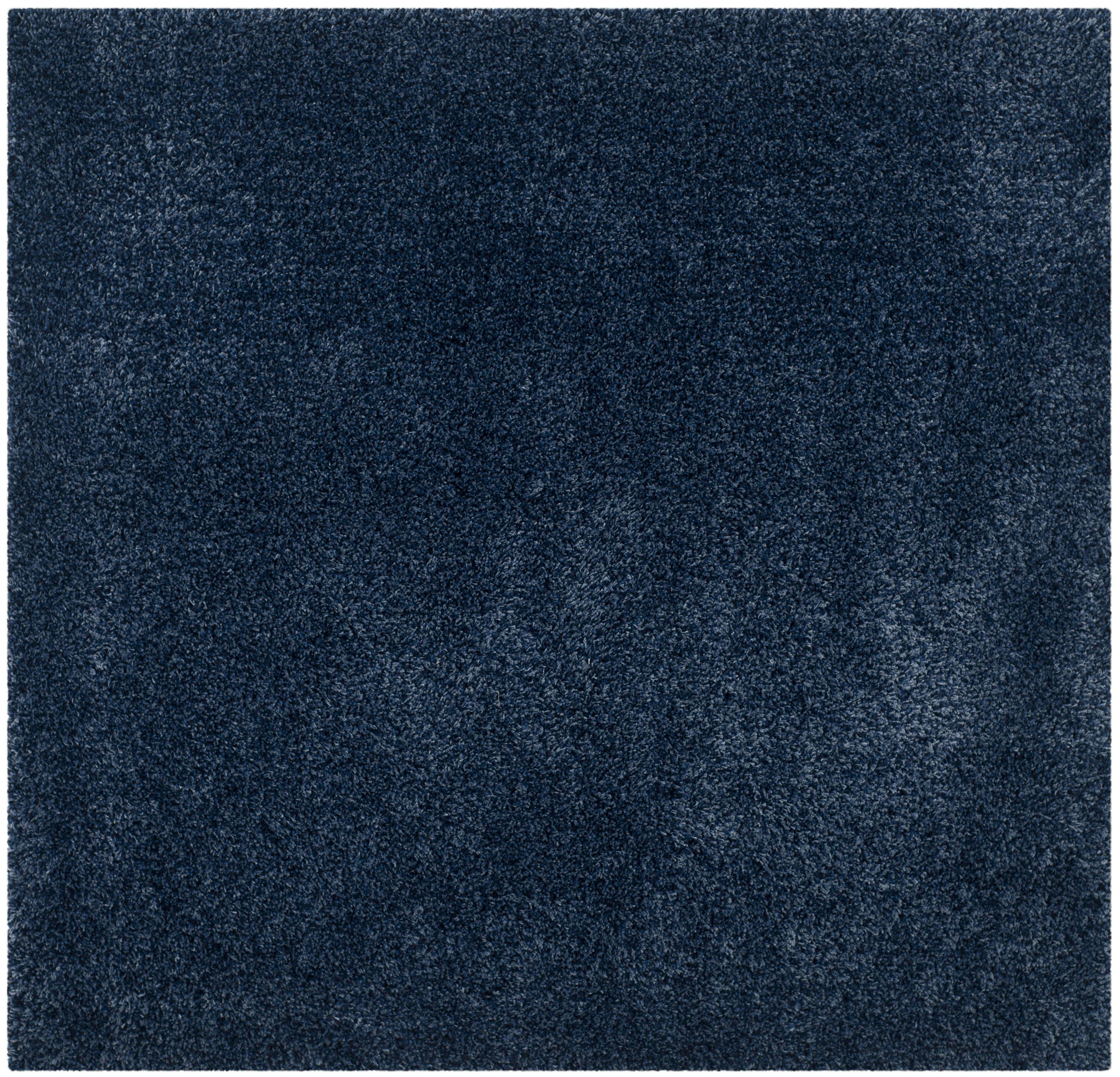 CALIFORNIA SHAG - Tapis de salon interieur en bleu marine, 201 x 201 cm