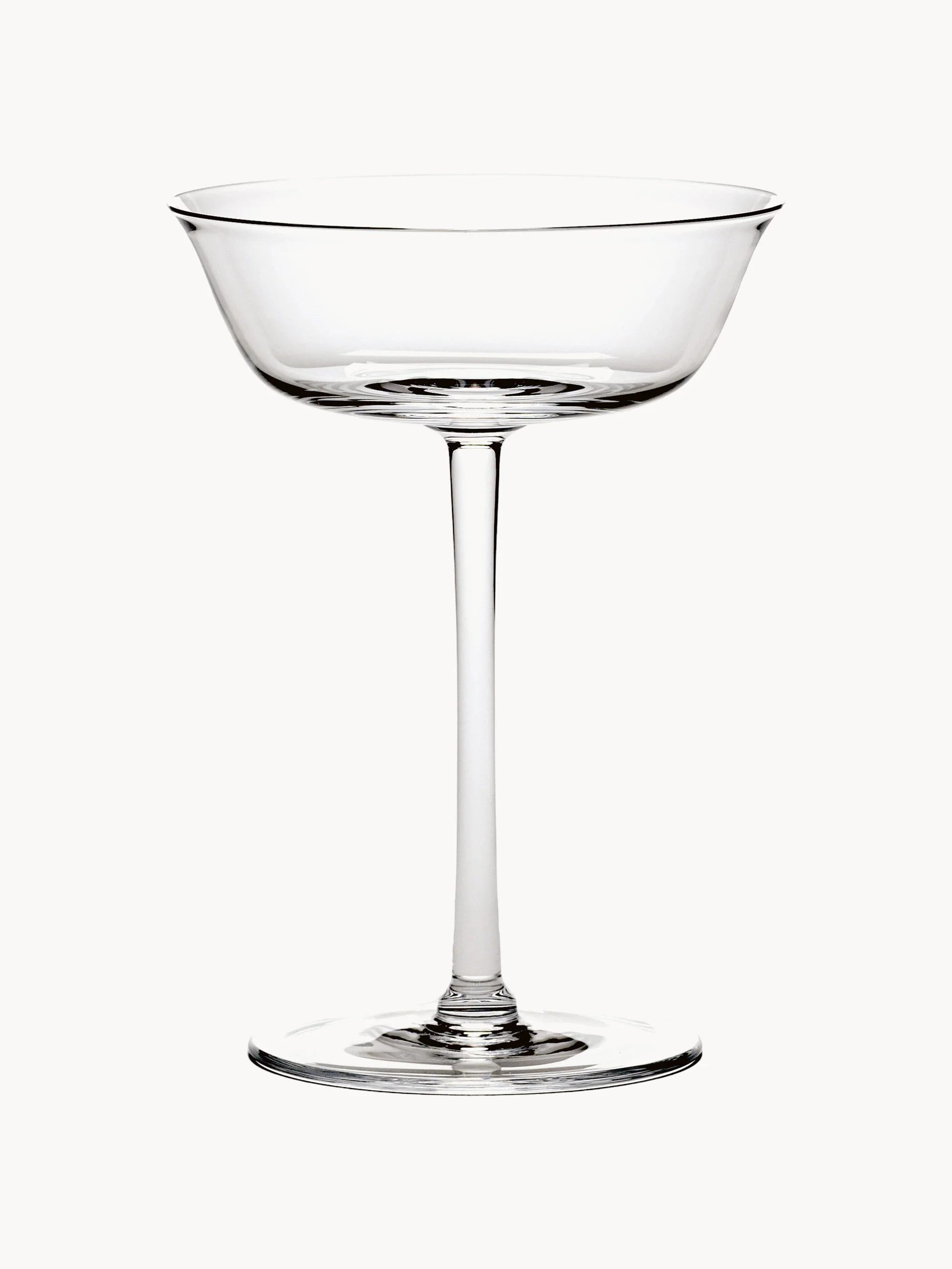 Mundgeblasene Kristall-Champagnerschalen Grace, 4er-Set