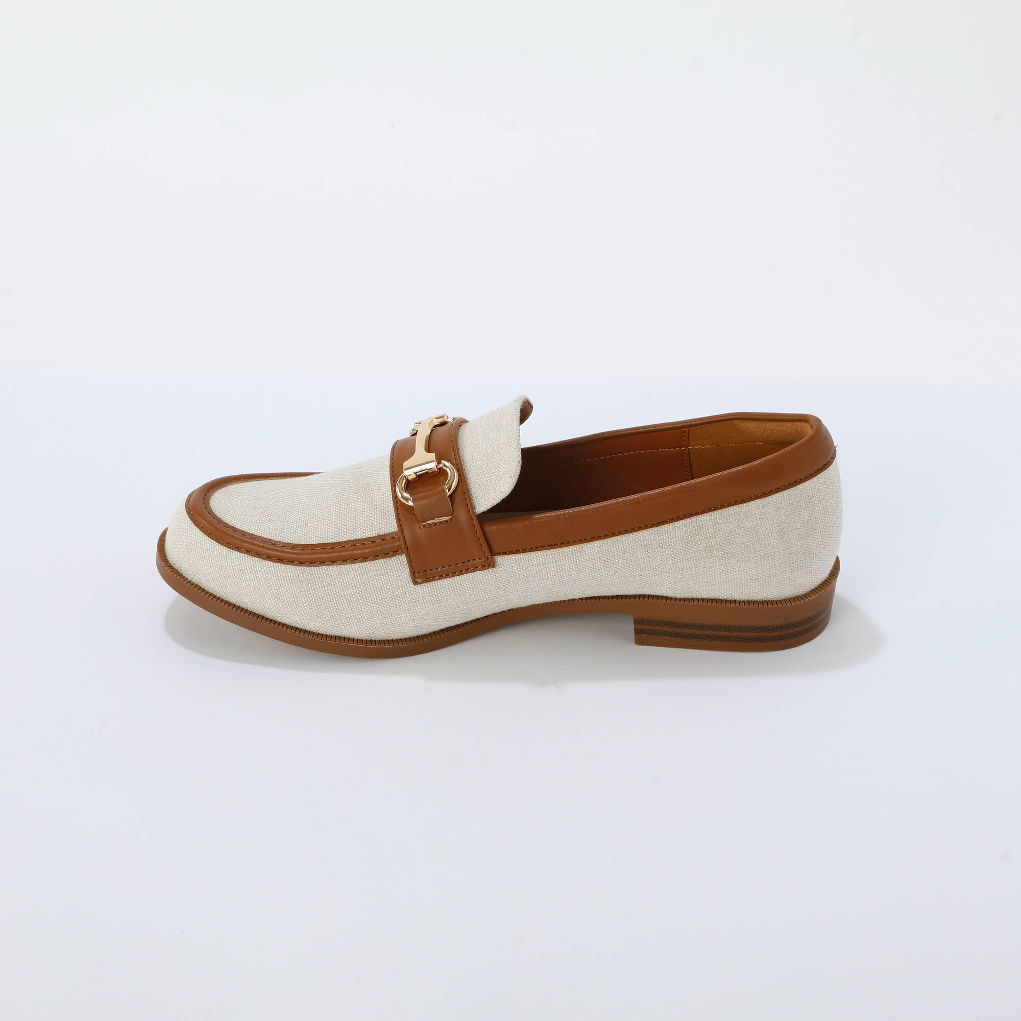 Mocassins bi-matière