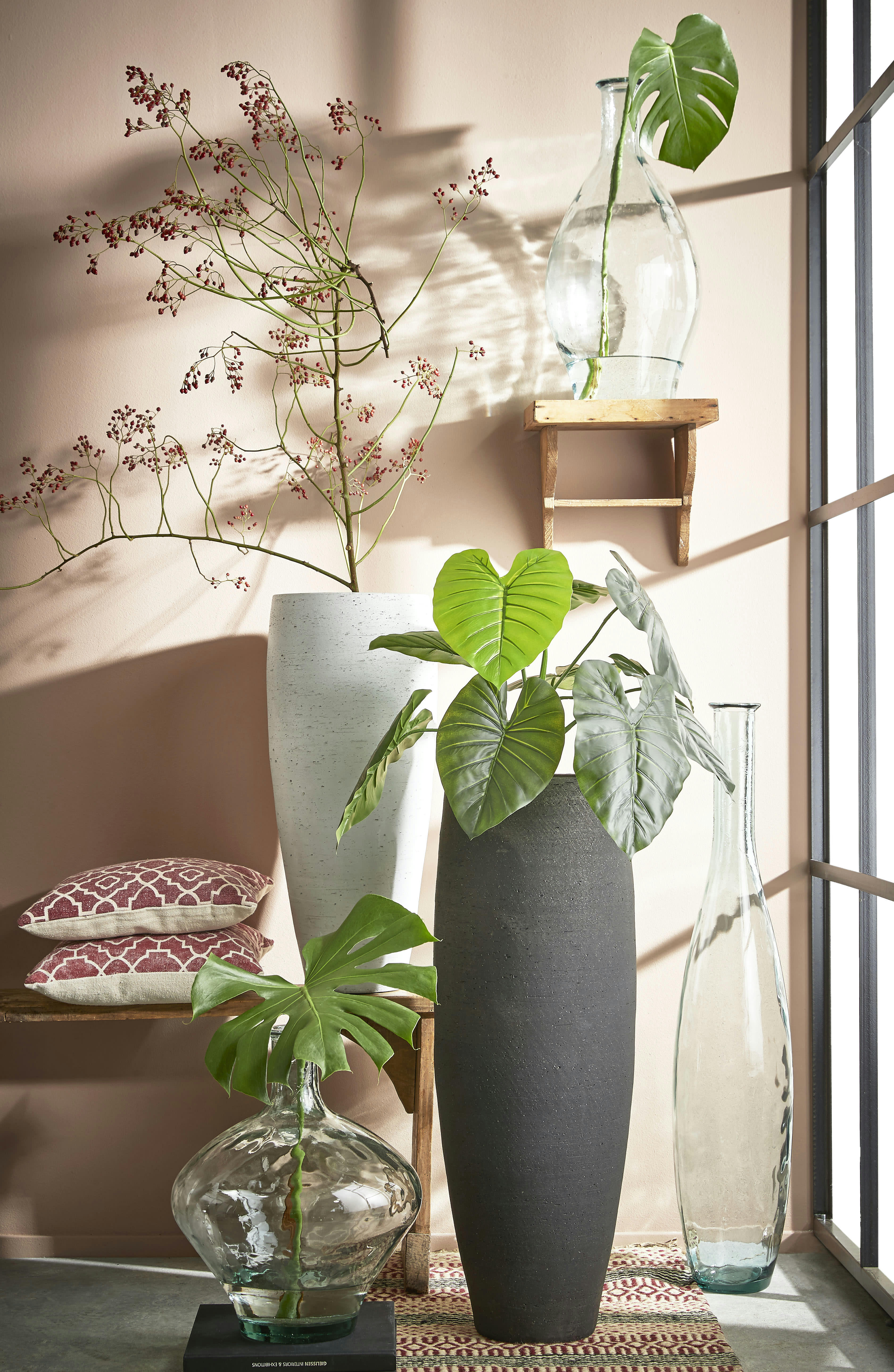 KYARA - Vase bouteille en verre recyclé H100