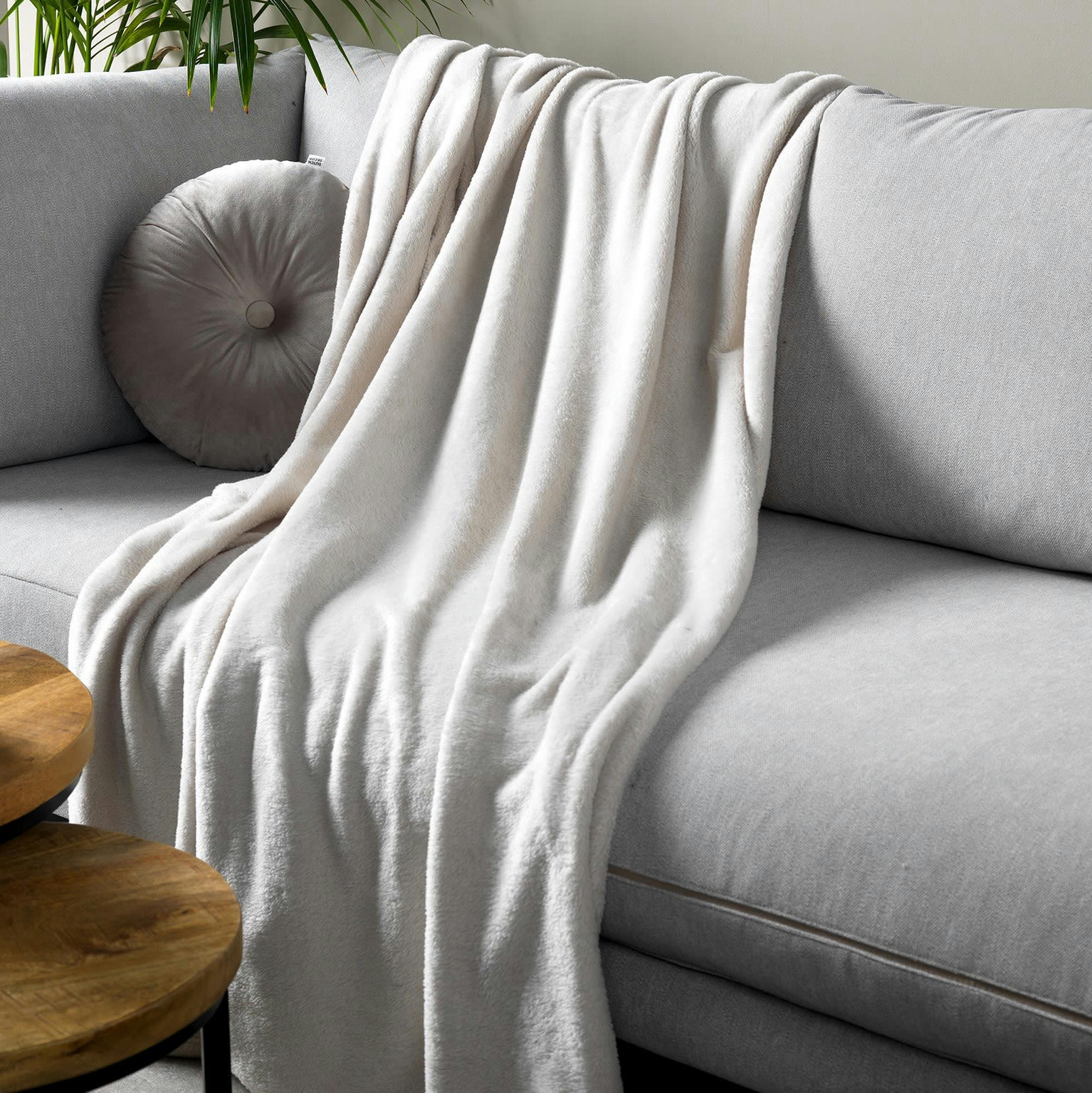 Harvey - Plaid beige fleece 150x200 cm uni