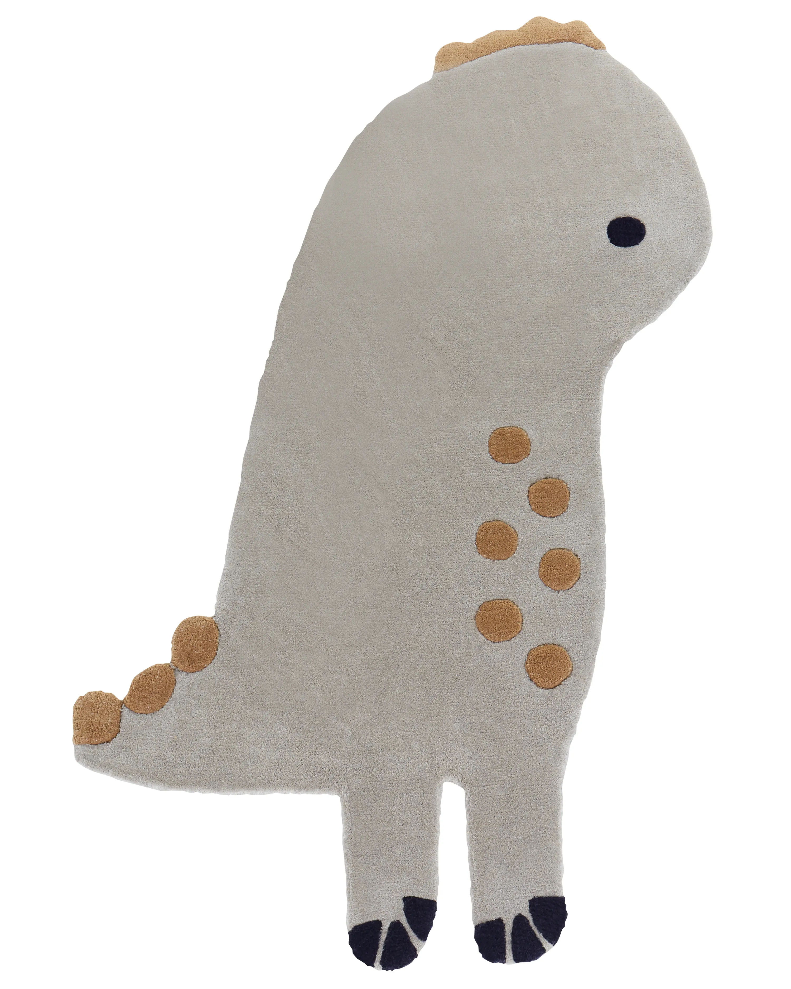 Kids Rug DINO Grey 100 x 160 cm Wool